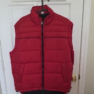 Men's Red Puffer Vest